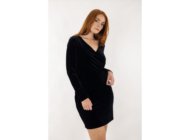 Bimbette Dress Black M Short velvet dress 