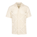 Cain Shirt Cream M Crochet SS shirt