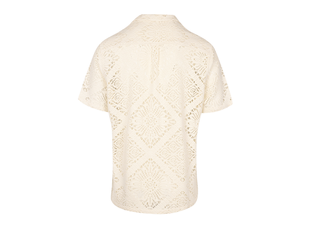 Cain Shirt Cream M Crochet SS shirt 