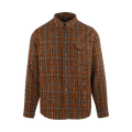 Carew Shirt Rust S Check cotton shirt