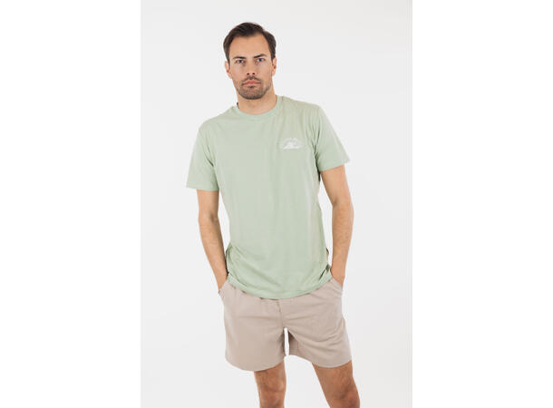 Javier tee Frosty green L Printed bamboo cotton t-shirt 