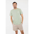 Javier tee Frosty green L Printed bamboo cotton t-shirt