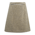 Karita Skirt Yellow check M A-line skirt