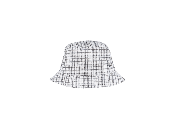 Katie Hat White/Black One Size Boucle bucket hat 