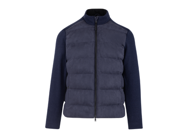 Mens padded jacket 2025 with knitted sleeves