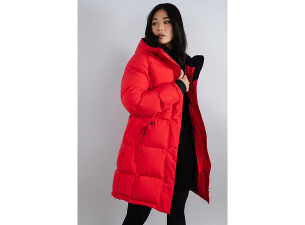 Laya Parka Lipstick Red M Down padded parka