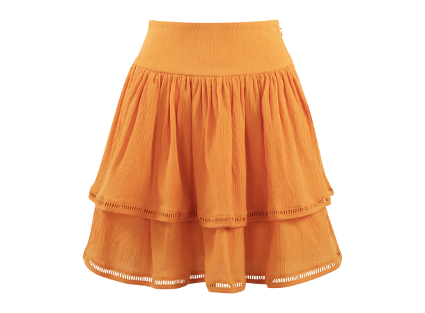 Lori Skirt Persimmon Orange S Organic cotton skirt 