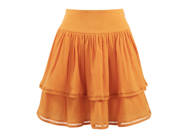 Lori Skirt Persimmon Orange S Organic cotton skirt