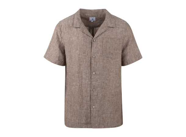 Massimo Shirt Mid brown XL Camp collar SS shirt