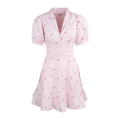 Mira Dress Pink XS Poplin embroidery dress