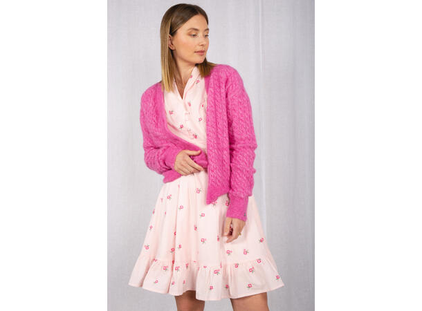 Mira Dress Pink XS Poplin embroidery dress