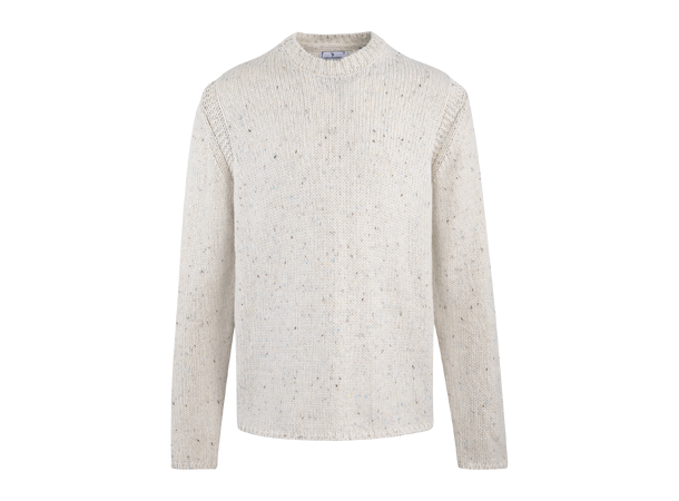 Mozart Sweater Chalk L Neps knit r-neck