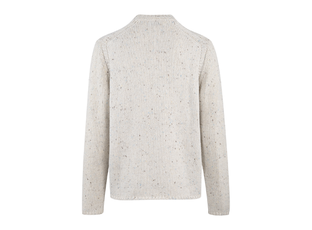 Mozart Sweater Chalk L Neps knit r-neck
