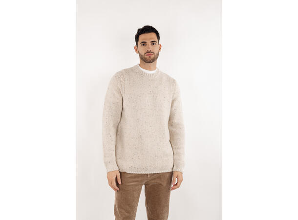 Mozart Sweater Chalk L Neps knit r-neck