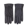 Niil Glove Black XL Leather glove with contrast