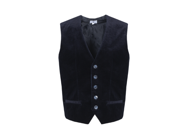 Tyson Waistcoat Navy L Corduroy stretch waistcoat 