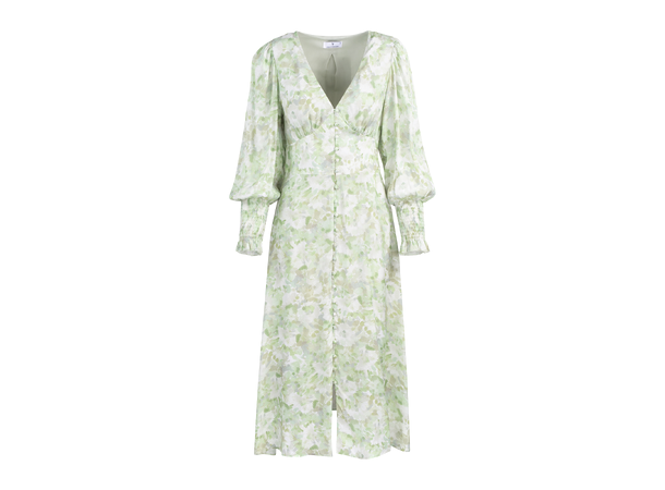 Ulrikke Dress Green AOP XS Watercolour pattern dress 