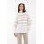 Livia Sweater White M Boxy striped turtleneck 