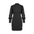 Elvira Dress Black S Dress with houndstooth sleeves 