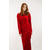 Fabienne Dress Lipstick Red M Maxi velour dress 