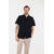 Moreno Shirt Black M Vintage wash SS linen Shirt 