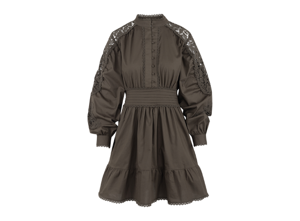 Adena Dress Wren S Short poplin lace dress 