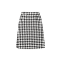 Annabeth Skirt Black AOP XL Houndstooth skirt
