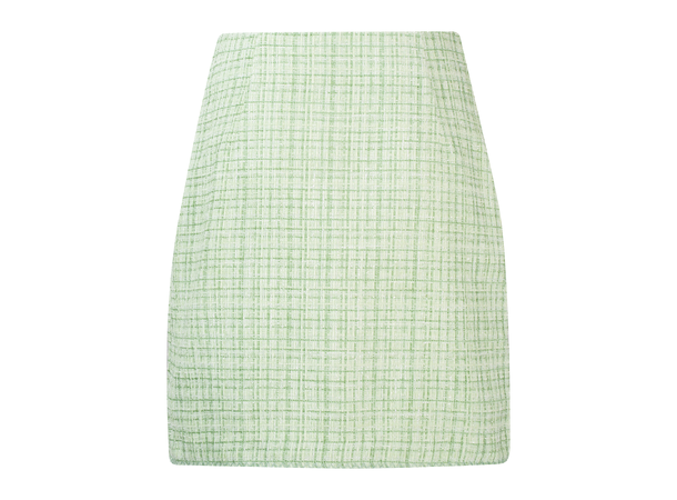 Barbro Skirt Pistachio M Boucle mini skirt 