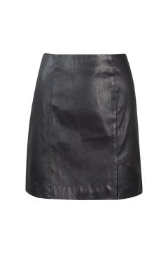 Bell Skirt Leather mini skirt