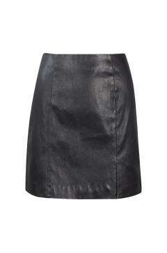 Bell Skirt Leather mini skirt