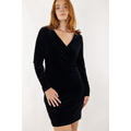 Bimbette Dress Black L Short velvet dress