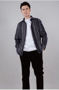 Cedrik Shirt Striped boxy shirt