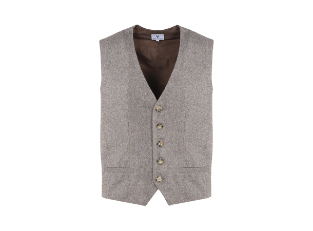 Elon Waistcoat brown S Wool waistcoat 