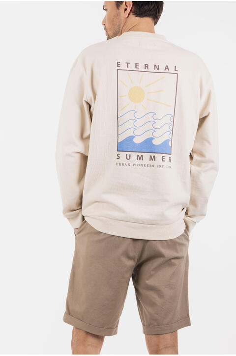 Enzo Sweatshirt Printed terry crewneck