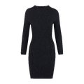 Flossie Dress Black M Rib knit dress