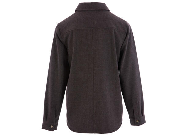 Golda Shirt Brown S Wool look overshirt 