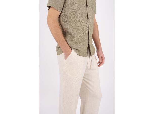 Greco Pant Sand M Wide slub pant 