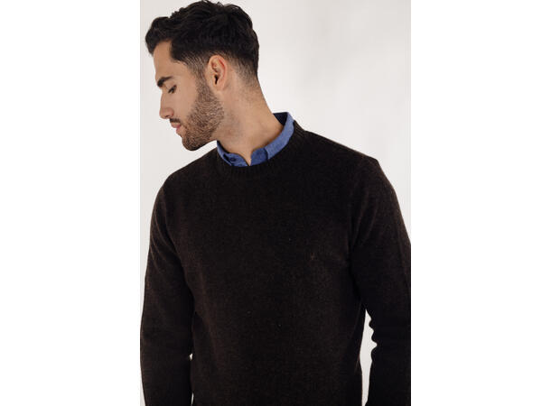 Hasse Sweater Coffee S Lambswool sweater 