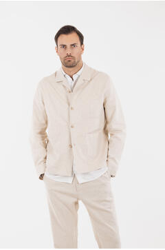 Kasdan Blazer Shirt Linen stretch overshirt