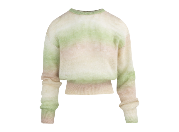 Levine Sweater Lime multi M Rainbow mohair sweater 