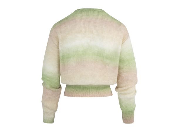 Levine Sweater Lime multi M Rainbow mohair sweater 