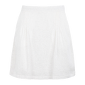 Lovisa Skirt White S Linen pleated mini skirt
