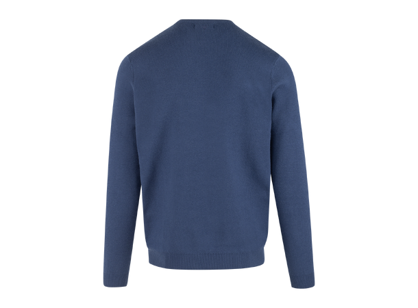 Luca Sweater Petrol XXL Soft knit viscose crew neck 
