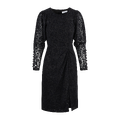Mirabel Dress Black S Velour lace dress