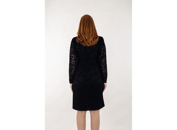 Mirabel Dress Black S Velour lace dress