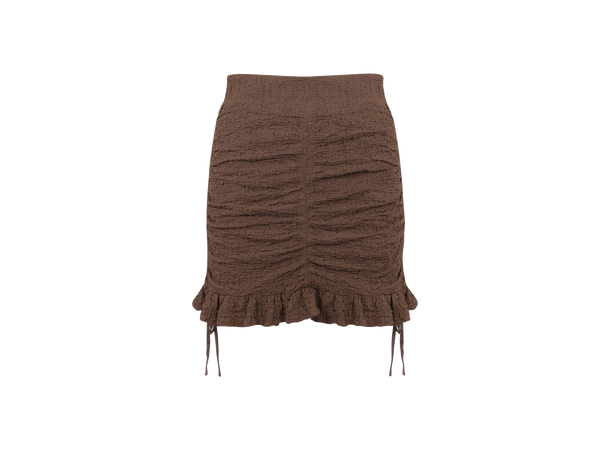 Nirmale Skirt Brown M Cotton gathering mini skirt Urban Pioneers AS