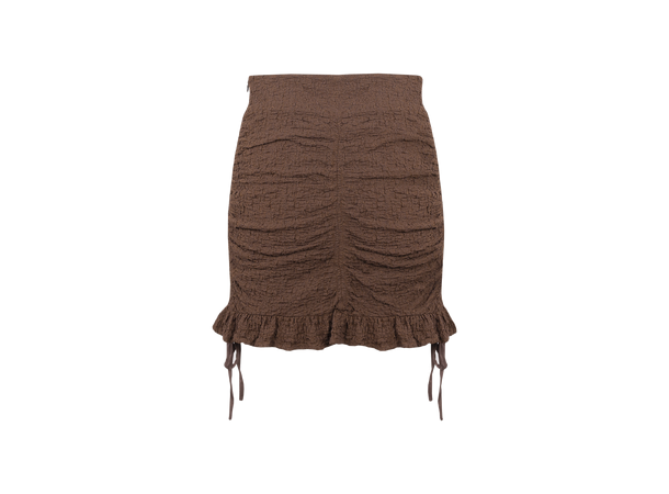 Nirmale Skirt Brown M Cotton gathering mini skirt 