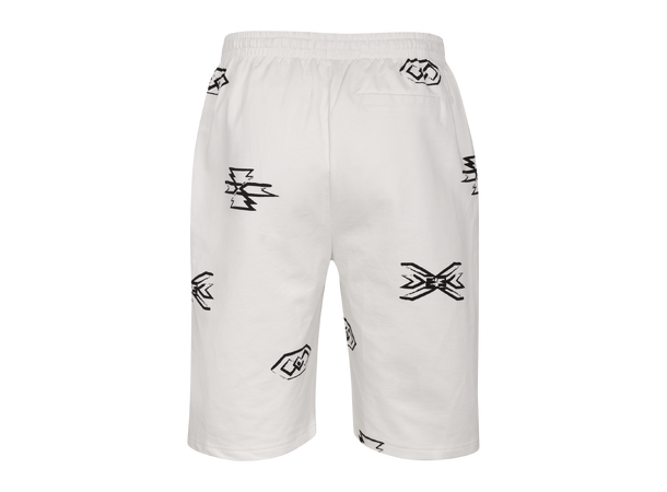 Pavel Shorts White M AOP terry shorts 