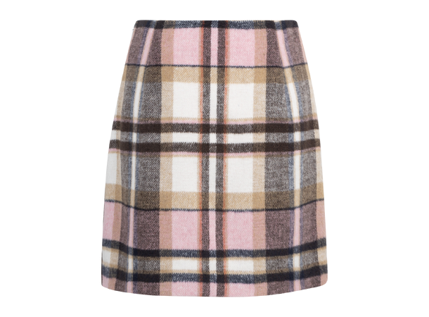Petra Skirt Pink check L Multi check skirt Urban Pioneers AS