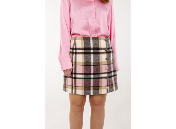 Petra Skirt Pink check L Multi check skirt